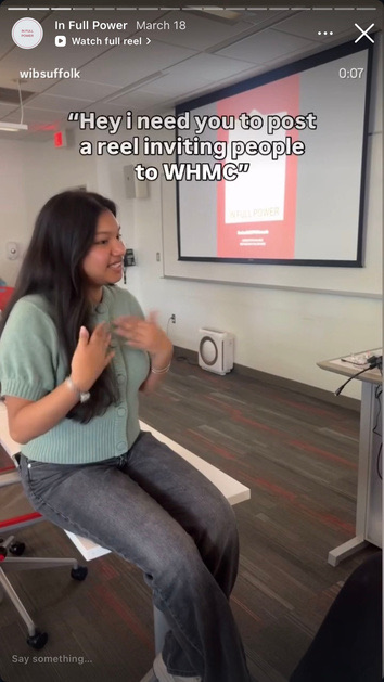 Story from the event: speaker presenting to the audience